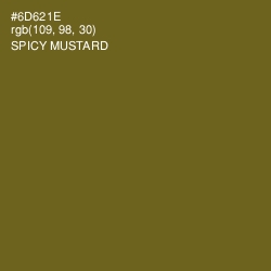 #6D621E - Spicy Mustard Color Image